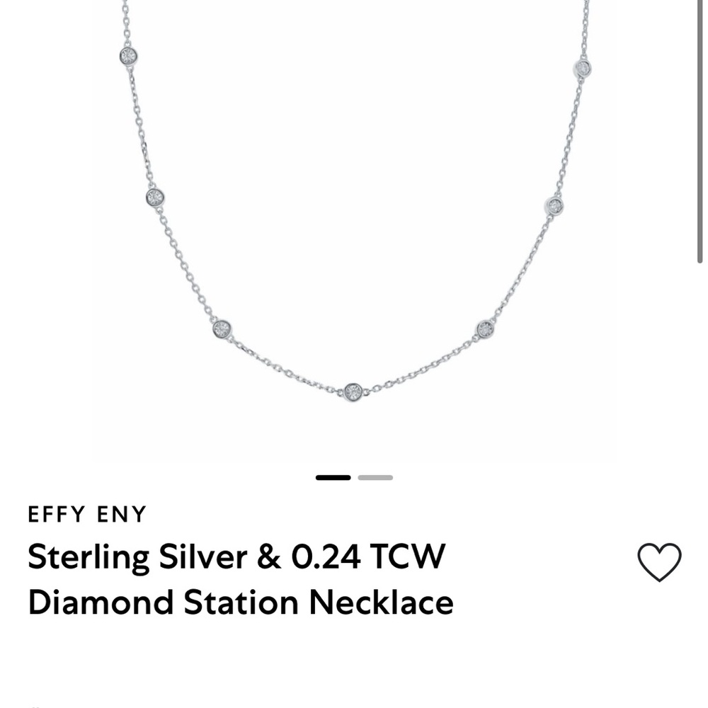 Effy Silver Diamond Necklace
